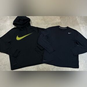 Mens NIKE Hoodie Sweatshirt & Shirt, sz XL